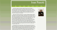 Desktop Screenshot of joanpanetti.joelbrennan.com
